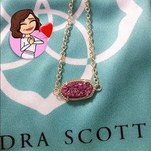 Kendra Scott Fuchsia Drusy Elaina Bracelet NWT
